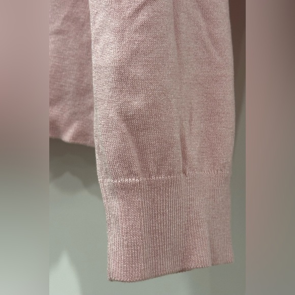 J.Crew Mockneck Silk-Blend Sweater with Ribbed Trim - Pinup Pink - Picture 3 of 10